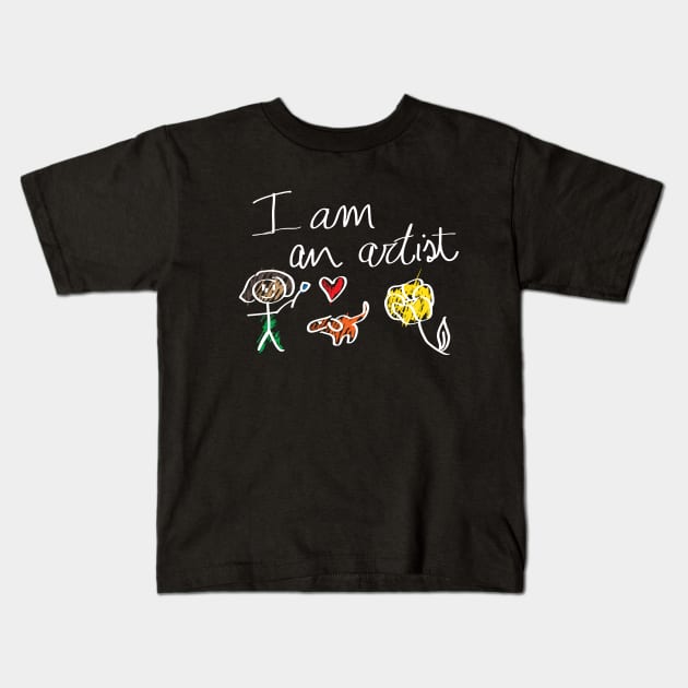 I am an artist illustration Kids T-Shirt by Nosa rez